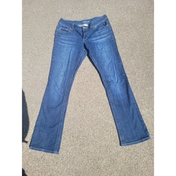 Maurices Denim - Maurices Jeans Women's 7/8 Blue Mid-Rise Bootcut Denim 30x31